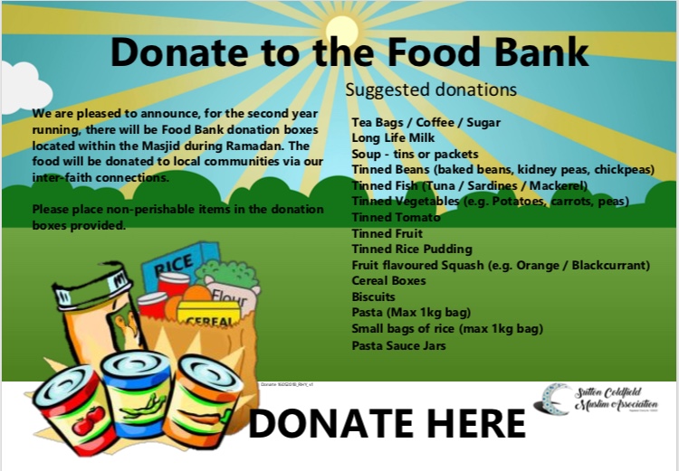 how to donate to a food bank uk